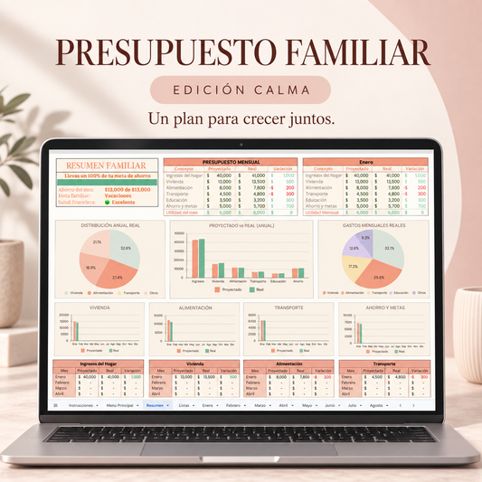 Plantilla de Presupuesto Familiar